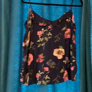 Old Navy, navy blue floral tank